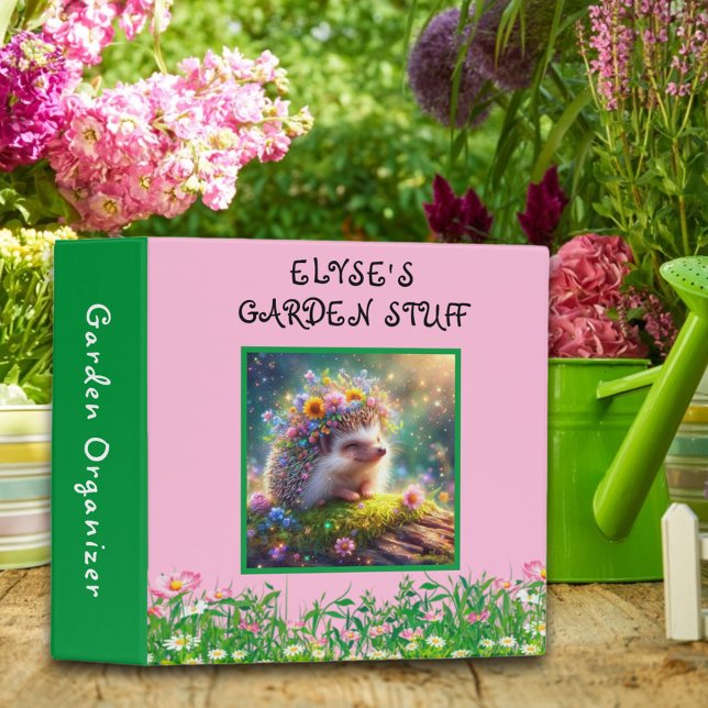 Cute Whimsical Hedgehog Garden Organizer Binder (Creator Uploaded)