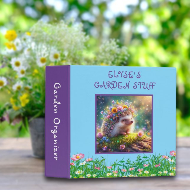Cute Whimsical Hedgehog Garden Organizer Binder (Creator Uploaded)