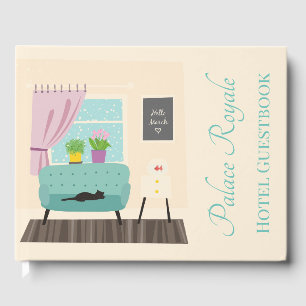Cute whimsical hotel Bed and Breakfast Guest Book