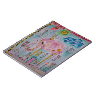 Cute Whimsical Kids Illustration Notebook