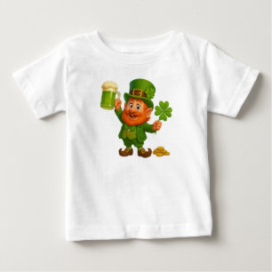 Cute/whimsical leprechaun Saint Patrick's Day Baby T-Shirt