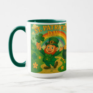 Cute, whimsical leprechaun Saint Patrick's Day   Mug