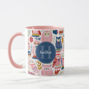 Cute Whimsical Owls Mugs