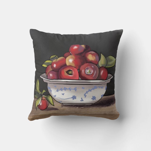 Cute Whimsical Pillow | Artistic Decorative Cushio (Back)