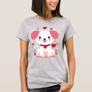 Cute whimsical valentine's puppy T-Shirt