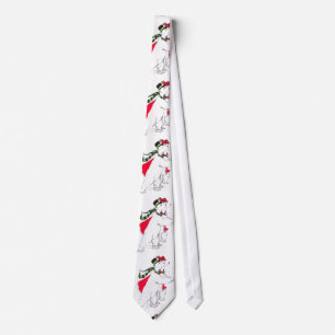 Cute & Whimsical Wildlife Christmas Holiday Tie