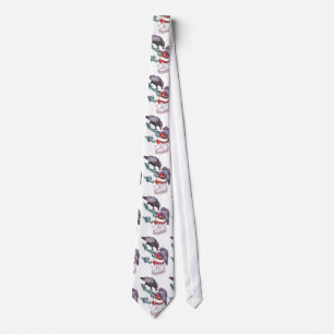 Cute & Whimsical Wildlife Christmas Holiday Tie
