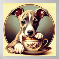 Cute Whippet Puppy