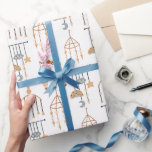 Cute White Boho Toy Pattern Illustration  Wrapping Paper<br><div class="desc">Our new wrapping paper is the perfect addition to your holiday season celebrations. Cute patterns and illustrations on the paper make it a lot of fun for your little one to wrap their presents. Also,  perfect for a birthday gift wrap.</div>