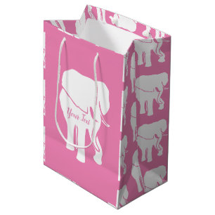 Cute White Elephant Gift Exchange Christmas Game M Medium Gift Bag