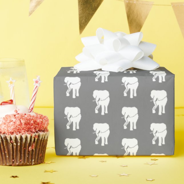 Cute White Elephant Gift Exchange Christmas Game W Wrapping Paper (Birthday Party)