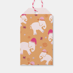 Cute White Elephant Gift Tags