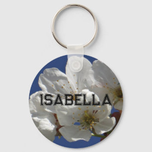 Cute White Flowers Keychain