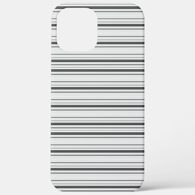 Cute white grey stripes Case-Mate iPhone case (Back)