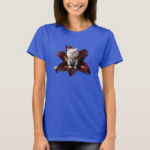 Cute White Persian Kitten Lily Woman's T-Shirt