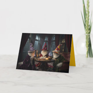 Cute White Persian Witch Card