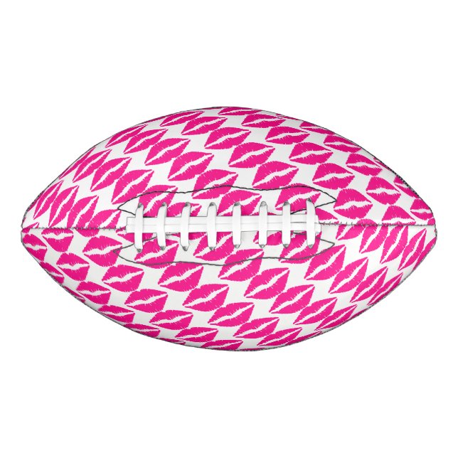 Cute white pink kisses pattern neck tie Case-Mate  Football (Front)