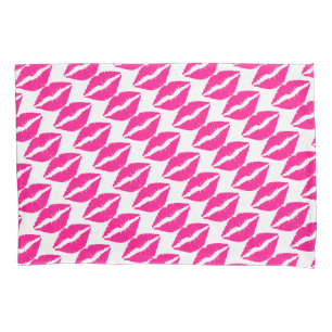Cute white pink kisses pattern neck tie Case-Mate  Pillowcase