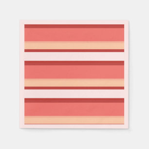 Cute white pink stripes napkin