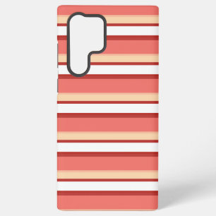 Cute white pink stripes samsung galaxy case