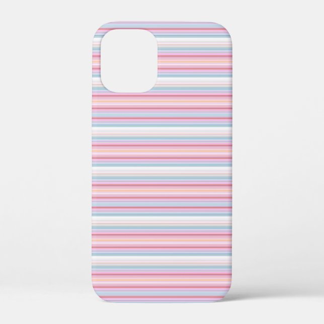 Cute white pinky stripes  Case-Mate iPhone case (Back)