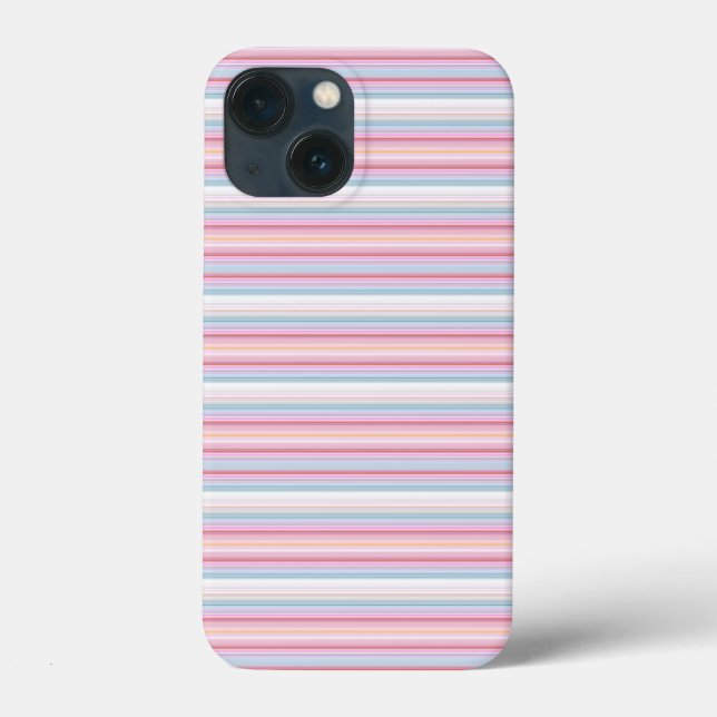 Cute white pinky stripes  Case-Mate iPhone case (Back)