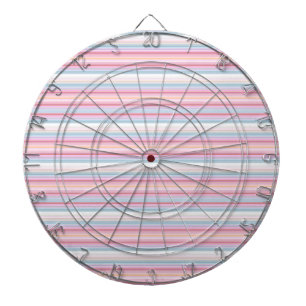 Cute white pinky stripes  dartboard