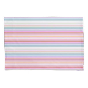 Cute white pinky stripes  pillowcase