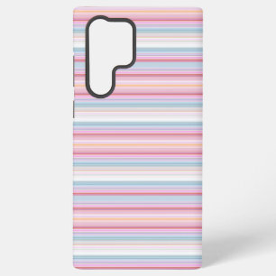 Cute white pinky stripes samsung galaxy case