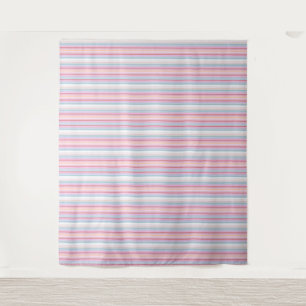 Cute white pinky stripes tapestry