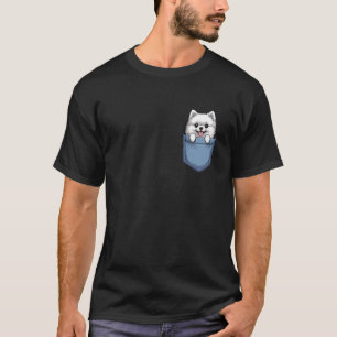 Cute White Pocket Pomeranian Lover Pom Dog Mom T-Shirt