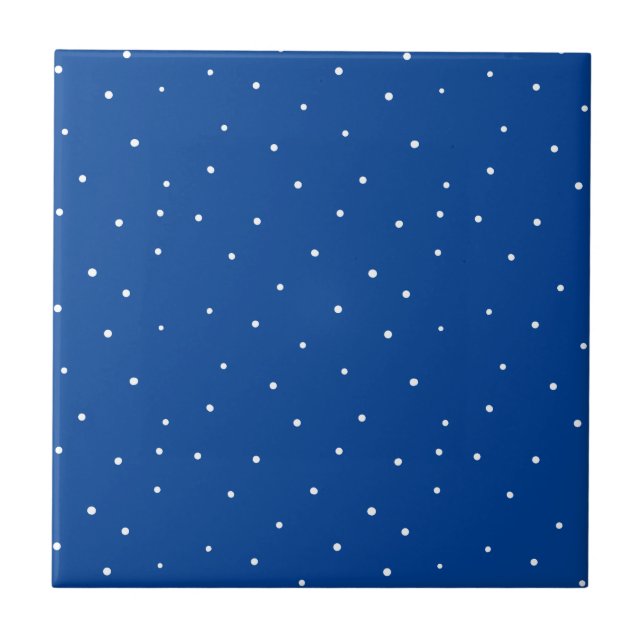 Cute white polka dots tile (Front)
