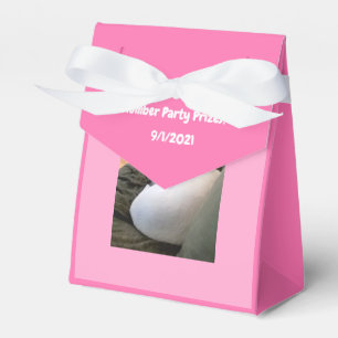 Cute White Puppy Dog Sleeping Slumber Party Pink Favor Box