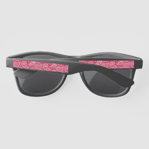 Cute white red paisley pattern Case-Mate iPhone ca Sunglasses