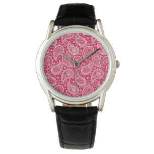 Cute white red paisley pattern Case-Mate iPhone ca Watch