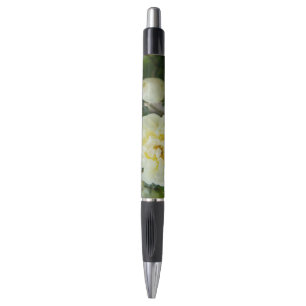 Cute white roses for positive pen