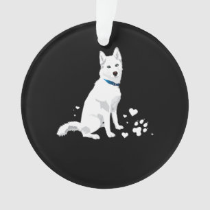Cute White Siberian Husky - Sweet White Snow Dog