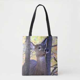 Cute White Tailed Deer  (2 Sides) Tote Bag
