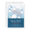 Cute White Whales Hearts Stylish Baby Shower