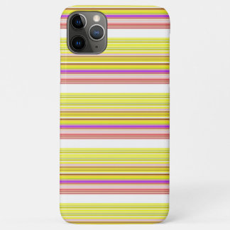 Cute white yellow stripes iPhone 11 pro max case
