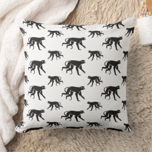 Cute Wild Animals Pattern Throw Pillow