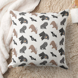 Cute Wild Animals Pattern Throw Pillow