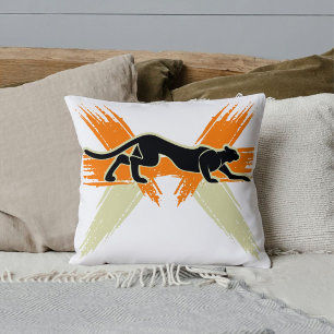 Cute Wild Big Cats Safari Wildlife Animal Custom Throw Pillow