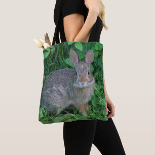 Cute Wild Brown Rabbit Wildlife Animal  Tote Bag