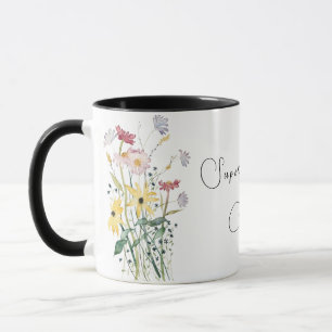 Cute Wild Flower Super Mom Club Mug
