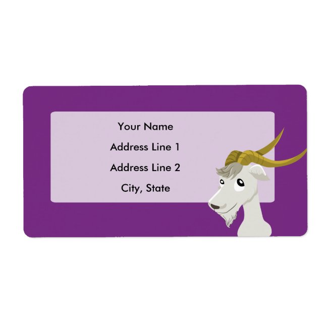 Cute wild goat cartoon (Front)