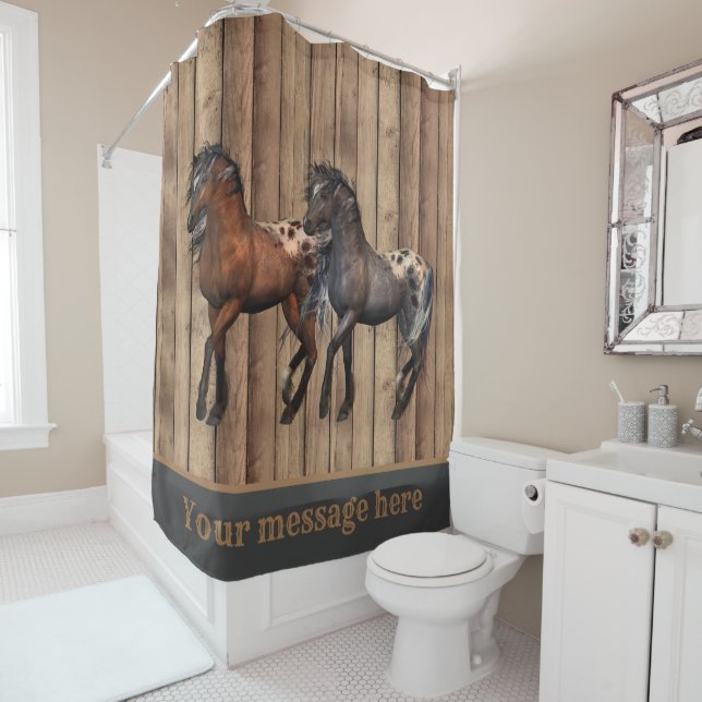 Cute wild horses Country add message (In Situ)