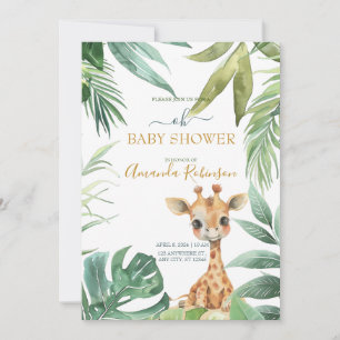 Cute Wild Jungle Animals Invitation