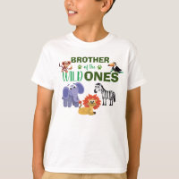 Cute Wild One Jungle Twins First Birthday Brother