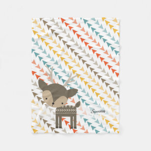 Cute Wilderness Animal Fleece Blanket